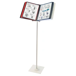 10 түсті А4 панелі бар едендік металл деможүйе, сұр, BRAUBERG "SOLID", 236724