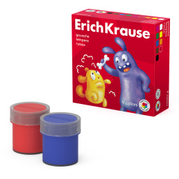Гуашь ErichKrause Көңілді достар 9 түсті 20 мл (қорапта 9 дана)