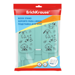 Подставка для книг пластиковая ErichKrause Щенята, мятный