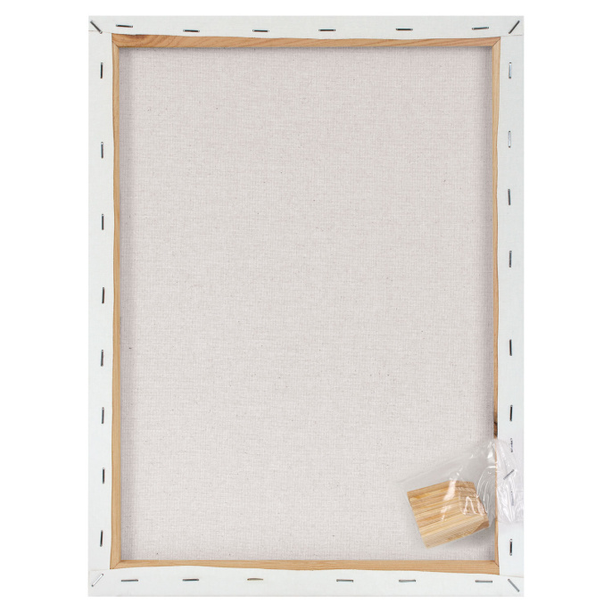 Холсты на подрамнике, набор 3 штуки, BRAUBERG ART BASIC, 30х40 см, 280 г/м2, хлопок, грунт, 192677