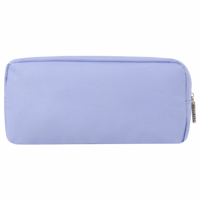 Пенал мягкий BRAUBERG PASTEL, 2 отделения, голубой, 21х9,5х5 см, 272277