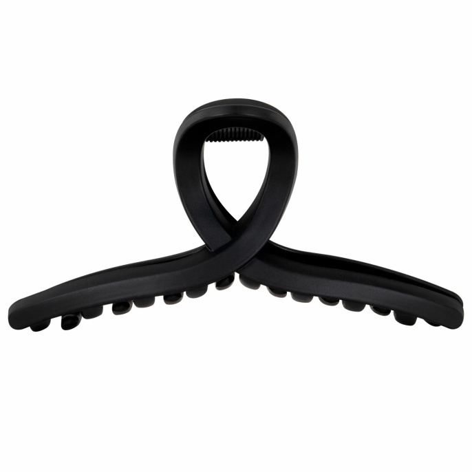 Краб для волос 11 см, soft-touch, чёрный, MONTE VITA (МОНТЕ ВИТА), 457006