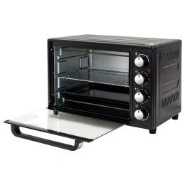 Мини-печь электрическая SONNEN EO-HL38K, 2000 Вт, 38 л, 3 режима нагрева, режим конвекции, таймер, механическое управление, черная, 458306