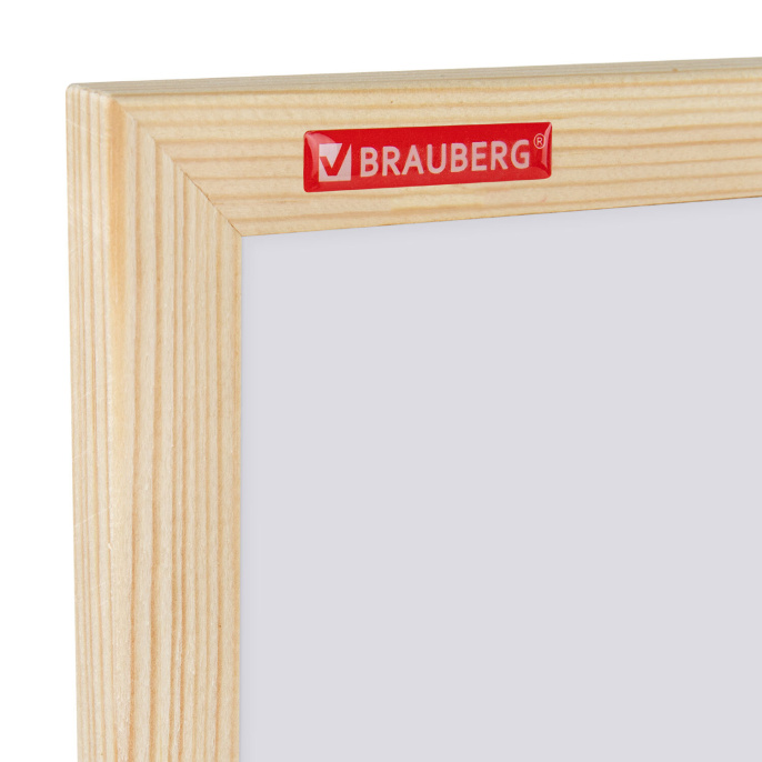 Доска магнитно-маркерная 30х45 см, деревянная рамка, BRAUBERG "Wood", 238793
