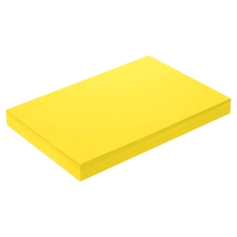 Бумага цветная ПЛОТНАЯ BRAUBERG, А4, 160 г/м2, 250 л., желтая, интенсив, для печати, творчества, 116674