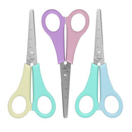 Ножницы ErichKrause JOY® Пастель, 13.5см, ассорти (в тубусе по 24 шт.)