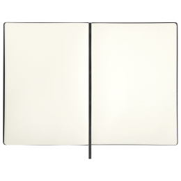Скетчбук, слоновая кость 140 г/м2 210х297 мм, 80 л., КОЖЗАМ, резинка, BRAUBERG ART CLASSIC, черный, 113200