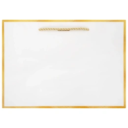 Пакет подарочный (1 штука) 28x10x20 см, "Golden Edge", с лентой, ЗОЛОТАЯ СКАЗКА, 700859