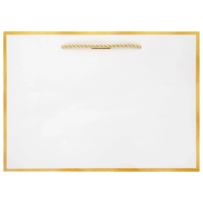Пакет подарочный (1 штука) 28x10x20 см, "Golden Edge", с лентой, ЗОЛОТАЯ СКАЗКА, 700859