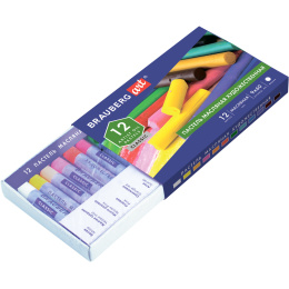 Пастель майлы өнер BRAUBERG ART CLASSIC, 12 түсті, дөңгелек қима, 181447