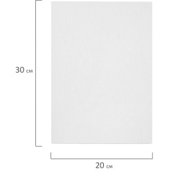 Холсты на картоне НАБОР 5 штук (20х30 см), хлопок, 280 г/м2, грунт, BRAUBERG ART CLASSIC, 192651