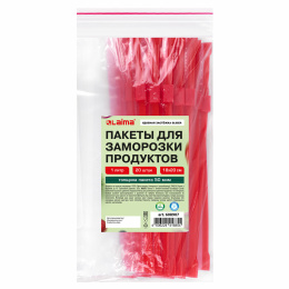 Азық-түлікті мұздатуға арналған сөмкелер, 1 л, 20 дана жинақ, құлыптау құлпы (сырғытпа), LAIMA