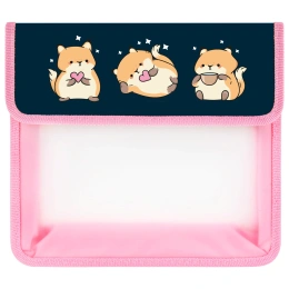 JUNLANDIA A5 ноутбук қалтасы, пластик, 2 бөлім, Velcro клапаны," Relaxing cats", 273332