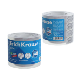 Набор из 4 клейких лент ErichKrause Прозрачная, 12ммх33м, прозрачный (в пленке)
