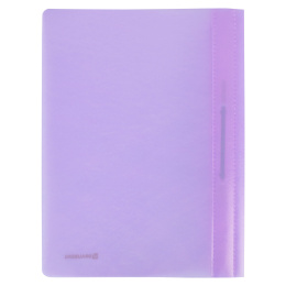 Скоросшиватель пластиковый BRAUBERG "Pastel" А4, 130/180 мкм, лиловый, 270456