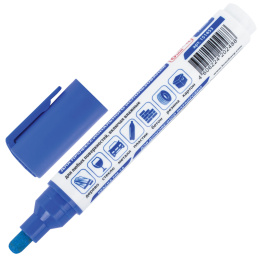 Маркер-лак бояуы (paint marker) 6 мм, көк, НИТРО негізі, BRAUBERG Professional PLUS EXTRA, 151453