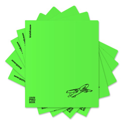 Тетрадь общая ученическая с пласт. обл. на скобе ErichKrause CoverProBook® Движение, текстура песок, зеленый, А5+, 48 л., клетка_МИКС
