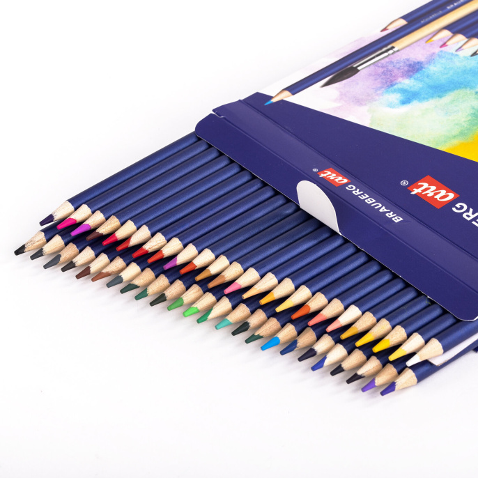 Қарындаштар түрлі-түсті акварель brauberg ART CLASSIC, 48 түсті, 3,3 мм қорғасын, 181532