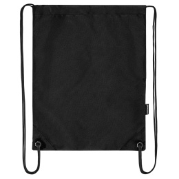 Мешок для обуви BRAUBERG плотный, карман на молнии, подкладка, 43х33 см, Total Black, 272427