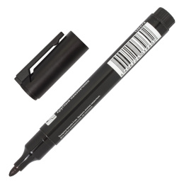 Brauberg "Energy" тұрақты маркері, қара, дөңгелек ұшы, 3 мм,клипі бар, 150475