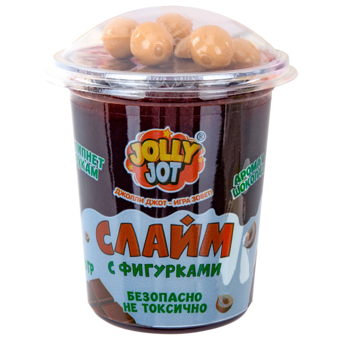 Слайм с фигурками, вкусняшки, 200 г, НАБОР 6 шт., JOLLY JOT (ДЖОЛЛИ ДЖОТ), 666670
