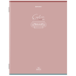 Тетради КОМПЛЕКТ 3 шт. А4, 96 л., BRAUBERG скоба, клетка, глянцевый лак, "Pastel", 404388