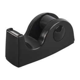 BRAUBERG жабысқақ таспа диспенсері үстел үсті, салмақты, орташа, қара, 11, 8х5х5 см, 440142