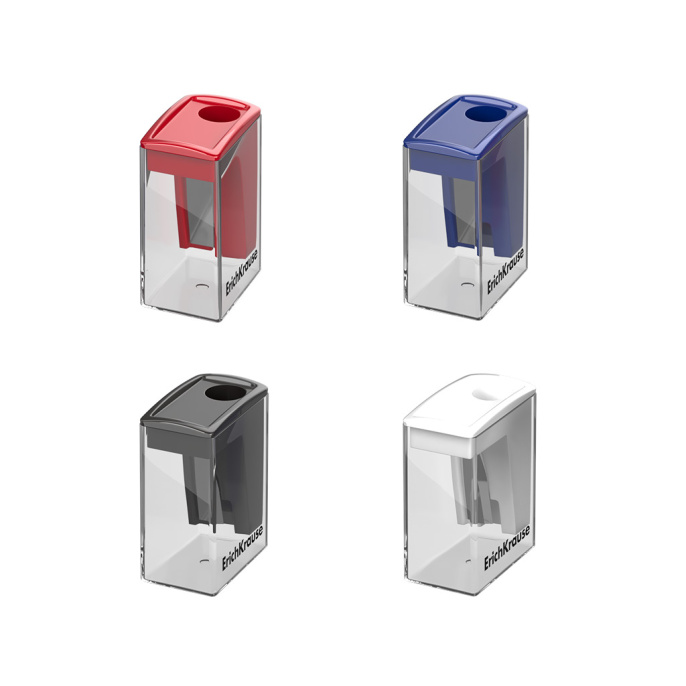 Пластикichkrause шағын пластикалық қайрағыш, классикалық, контейнері бар, ассорти (28 дана дисплей қорабында)