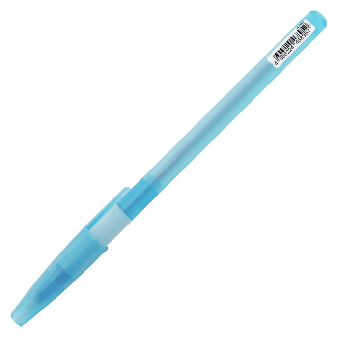 Ручка шариковая с грипом BRAUBERG "i-STICK POINT LIGHT BLUE", СИНЯЯ, пишущий узел 0,7 мм, линия письма 0,35 мм, 144383