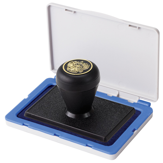 BRAUBERG маркалы жастық, 100х80 мм (жұмыс беті 90х50 мм), көк бояу, 236867
