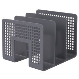 BRAUBERG "Office-Expert" қағаз сортер науасы, 3 бөлім, 207х212х168 мм, торлы сұр, 238022