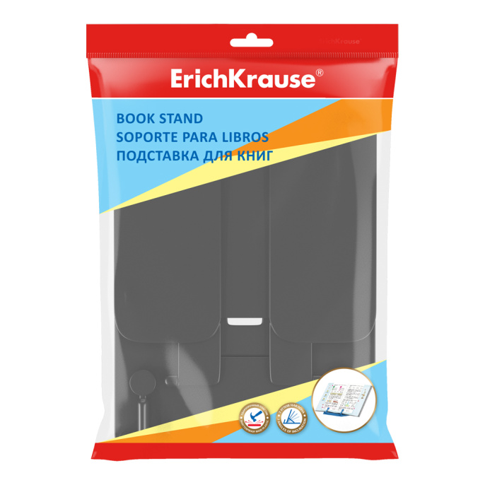 Подставка для книг пластиковая ErichKrause Классика, черный