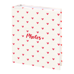 Фотоальбом BRAUBERG "Cute hearts" на 200 фото 10х15 см, твердая обложка, 391427