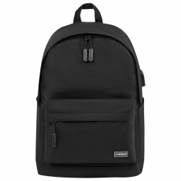Heikki ACTIVE рюкзактары (ХЕЙКИ) әмбебап, ноутбук бөлімі, USB порты, қара, 44х31х14 см, 272560