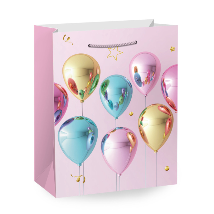 Пакет подарочный (1 штука) 33х13х45 см (XL), "Birthday Collection", ассорти, фольга, ЗОЛОТАЯ СКАЗКА, 700826