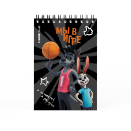 Записная книга на спирали ErichKrause Ну, Погоди! Каникулы, А6, 80 л., клетка_МИКС