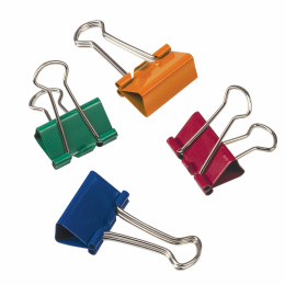 BRAUBERG қағаз қыстырғыштары, 48 дана, 25 мм, 100 парақ, түрлі-түсті, пластикалық цилиндрде, 221128