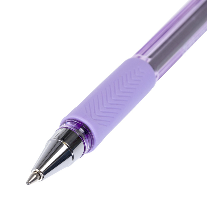 Ручка шариковая BRAUBERG BP-GT PASTEL, СИНЯЯ, корпус ассорти, пишущий узел 0,7 мм, линия письма 0,35 мм, 144503
