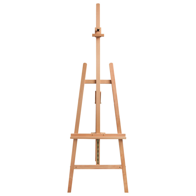 Мольберт напольный BRAUBERG ART CLASSIC, бук, угол 60°, 63х174(231)х68см, высота холста 126см,190652
