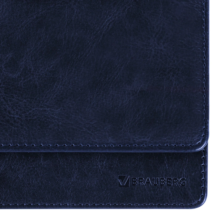 Brauberg "Imperial", кожзам, 60 л., көк, 11169, 111694 күні көрсетілмеген (305x140 мм) жұмыс үстелі планингі
