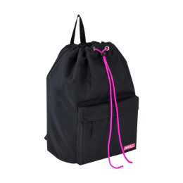 Рюкзак на шнурке ErichKrause EasyLine® 16Л Чёрный и розовый