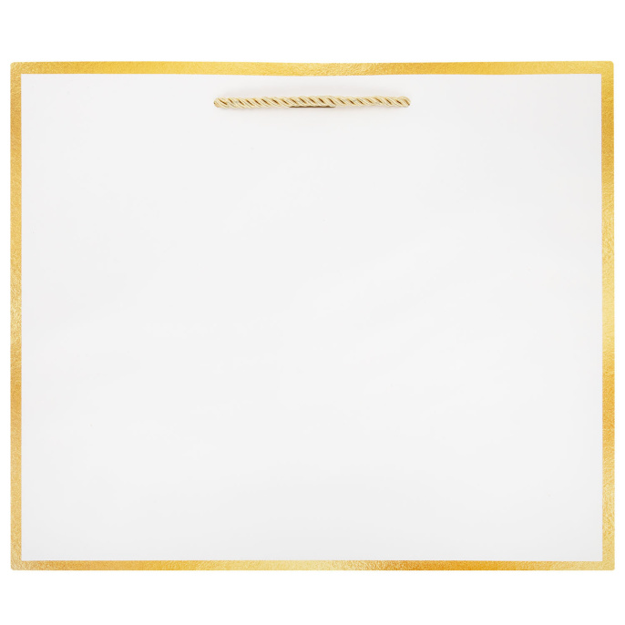 Пакет подарочный (1 штука) 35x10x30 см, "Golden Edge", с лентой, ЗОЛОТАЯ СКАЗКА, 700861