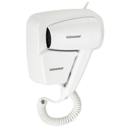 Sonnen HD-2101 Ultra PLUS қабырға шаш кептіргіші, 1300 Вт, 2 жылдамдық, ақ, 608481