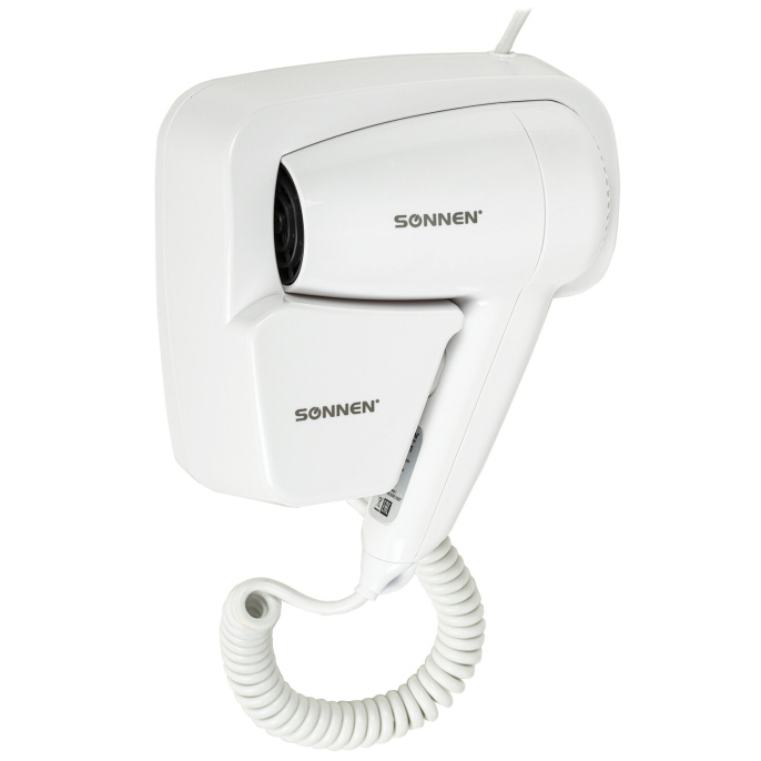 Sonnen HD-2101 Ultra PLUS қабырға шаш кептіргіші, 1300 Вт, 2 жылдамдық, ақ, 608481