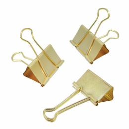 BRAUBERG EXTRA қағаз қыстырғыштары, 12 дана, 32 мм, 140 л, алтын, Еуро суспензия, 229587
