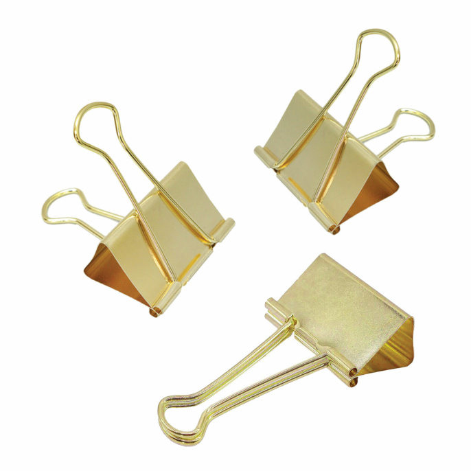 BRAUBERG EXTRA қағаз қыстырғыштары, 12 дана, 32 мм, 140 л, алтын, Еуро суспензия, 229587