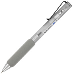 Ручка шариковая автоматическая С УЛЬТРАМЯГКИМ ГРИПОМ BRAUBERG "MAXI SOFT", СИНЯЯ, пишущий узел 0,5 мм, линия письма 0,35 мм, 144466