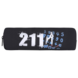 Пенал ЮНЛАНДИЯ ЮНИОР, 1 отделение, полиэстер, "Maths", 20х6х4 см, 273808