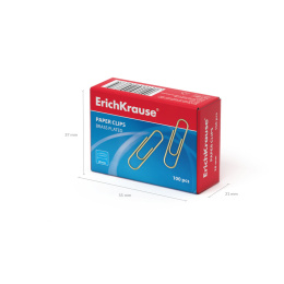 ErichKrause 28 мм металл қыстырғыштар (100 дана қорапта)