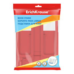 Подставка для книг пластиковая ErichKrause Классика, красный
